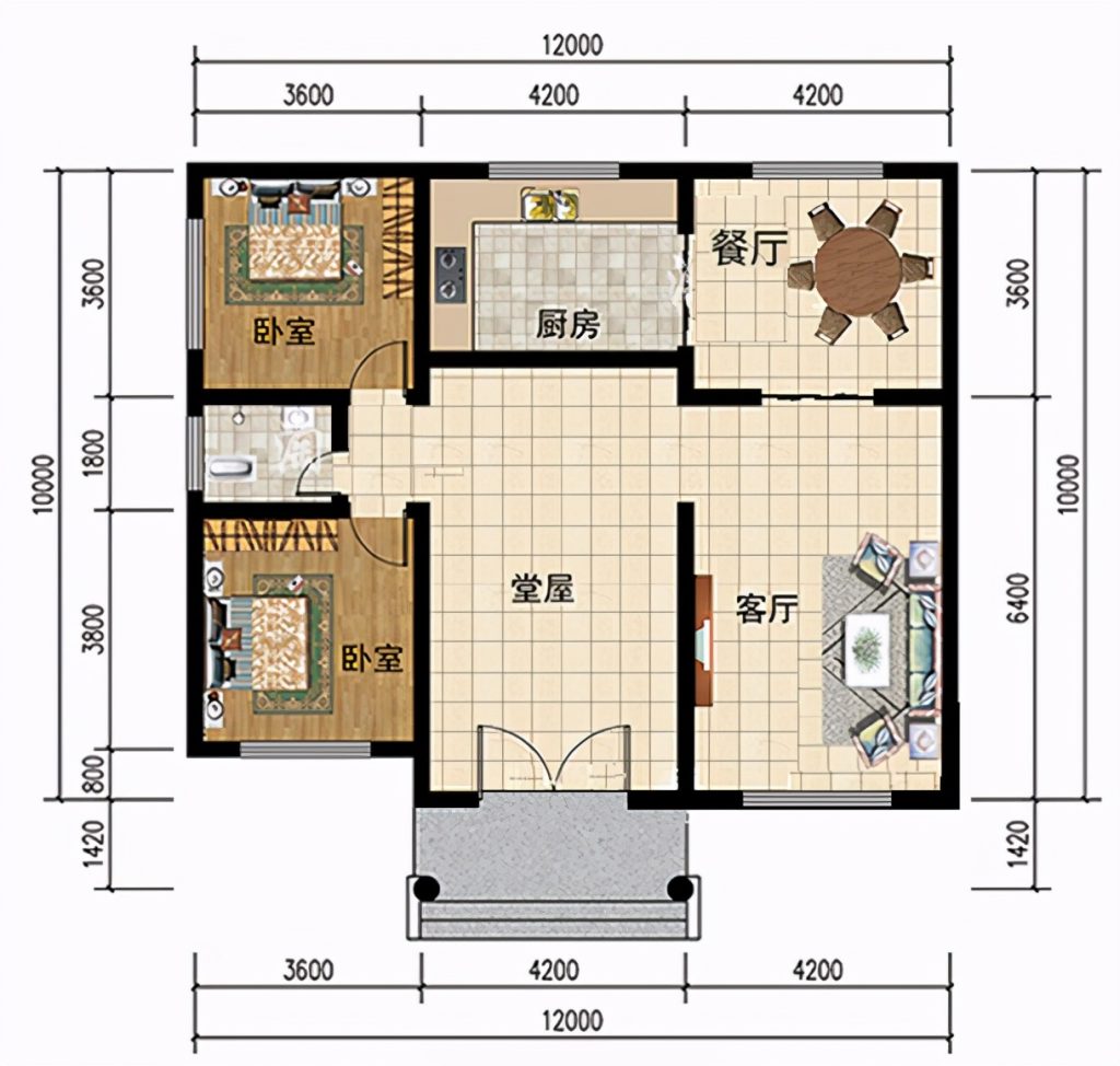 史上最全一层农村自建房设计图,你想要的这里都有,好看实用又省钱 - 雅酷盖房网