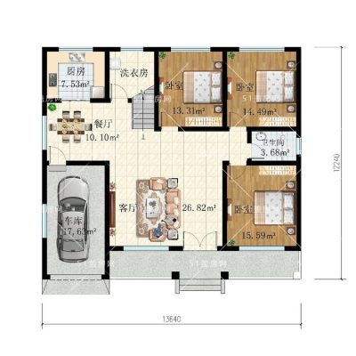 史上最全一层农村自建房设计图,你想要的这里都有,好看实用又省钱 - 雅酷盖房网